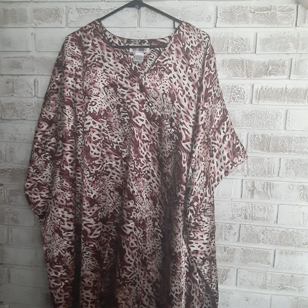 Vintage Winlar One Size Cheetah Print Kaftan Lounge Worthy